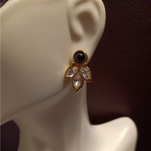 Sparkly Leaf Post Earrings